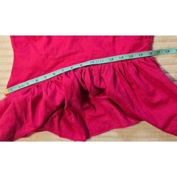 Tuckernuck Pomander Place Florencia One Shoulder Ruffle Linen Blend Midi Dress - Picture 8 of 11